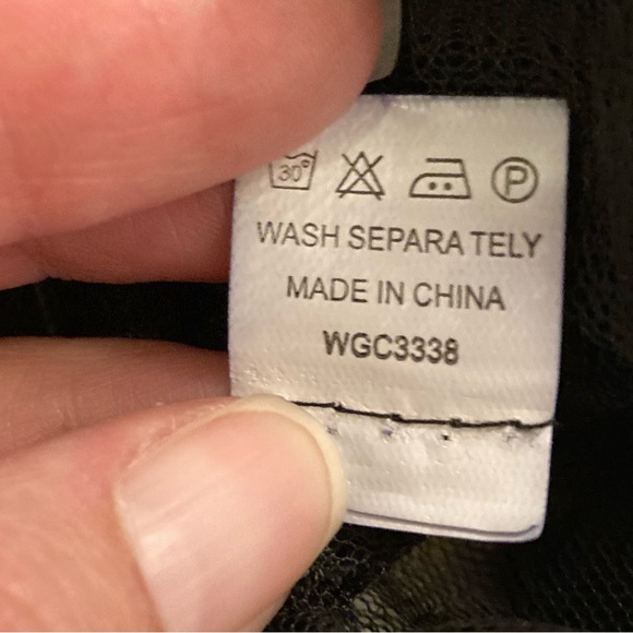 Black Sheer Mesh Lace Maxi Dress Large - Picture 11 of 12